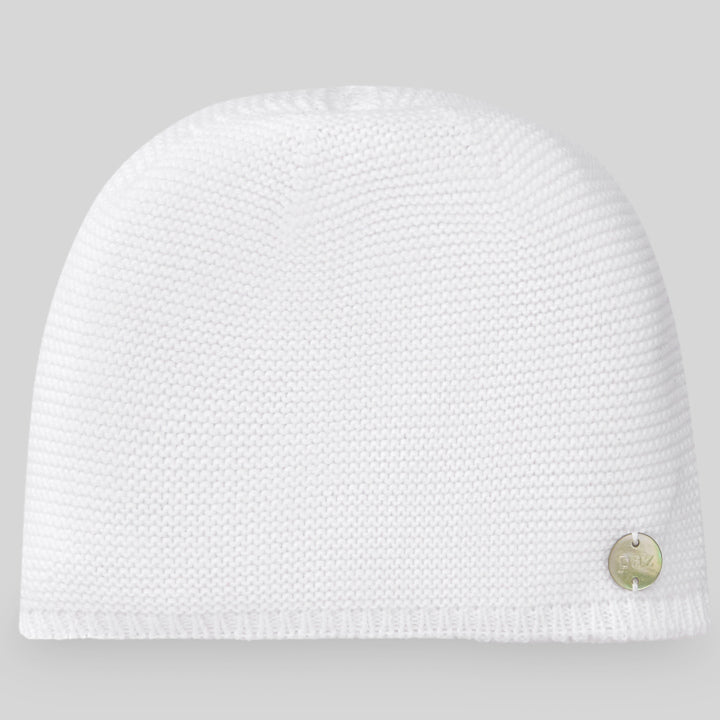 Cappellino in cotone bianco