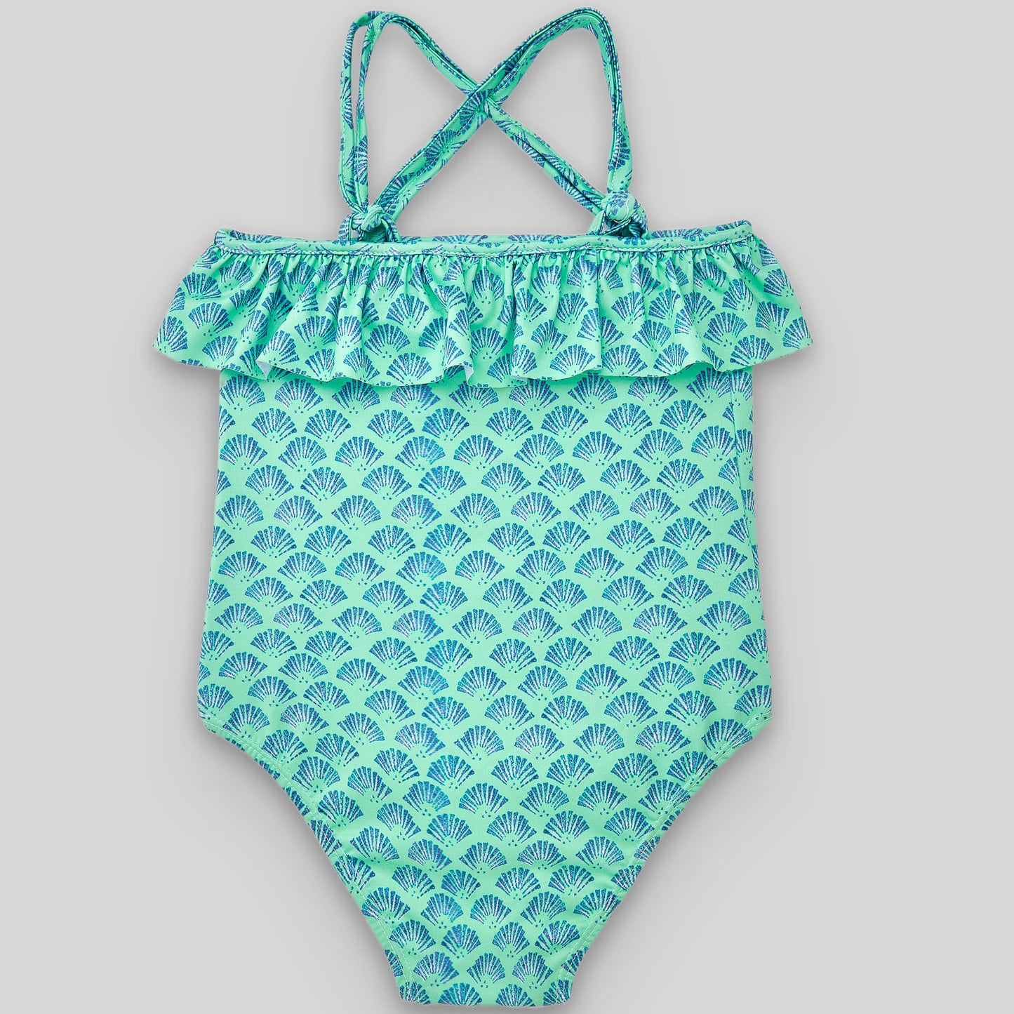 PAZ RODRIGUEZ Green Lake One Piece Swimsuit with Shell Pattern