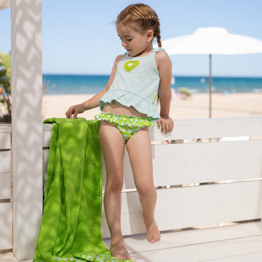 TUTTO PICCOLO Costume Slip verde Fantasia Kiwi