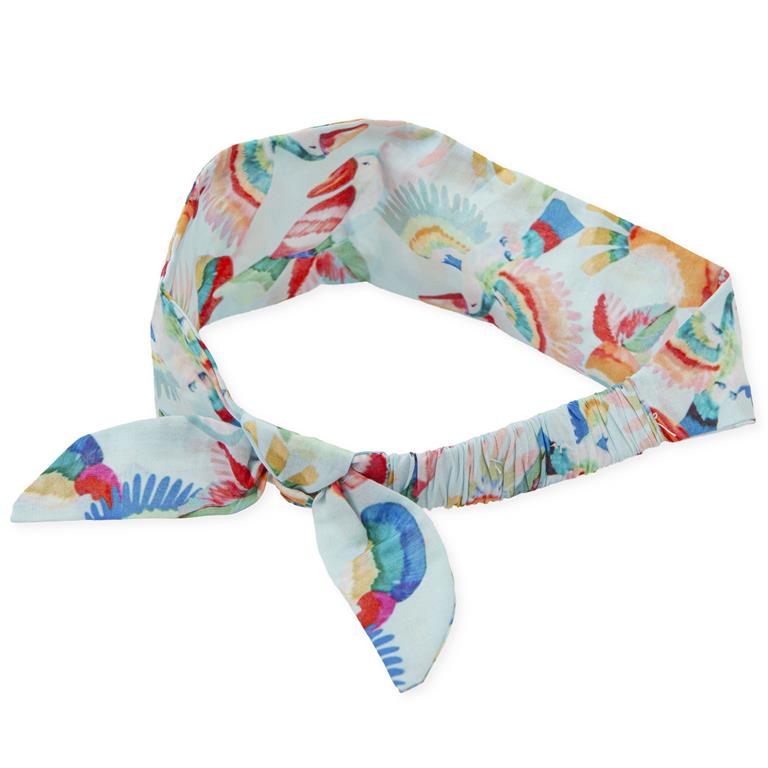 TUTTO PICCOLO Bandana Cotone Acquamarina Fantasia Tucano