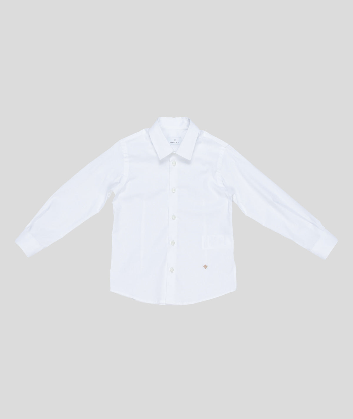 MANUEL RITZ Camicia boy cotone bianco