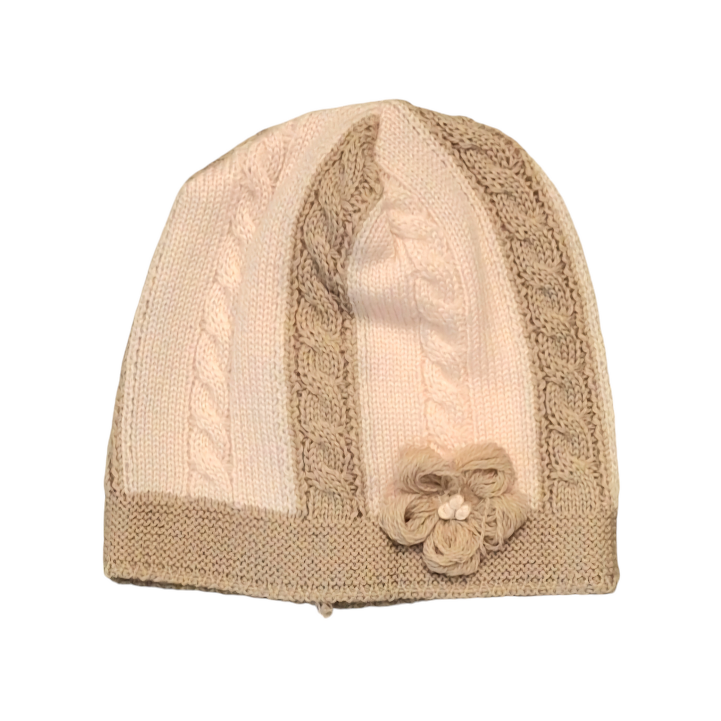 COLORICHIARI Set 3 Pezzi Tutina+Cappello+Babbucce Lana Extrafine Rosa-Beige Autunno-Inverno